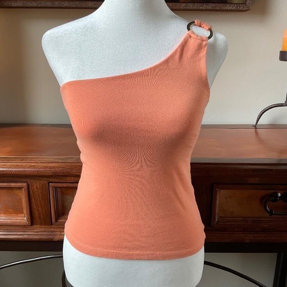 New York & Company Tops - New York & Company One-Shoulder Cami. Orange. Size XS